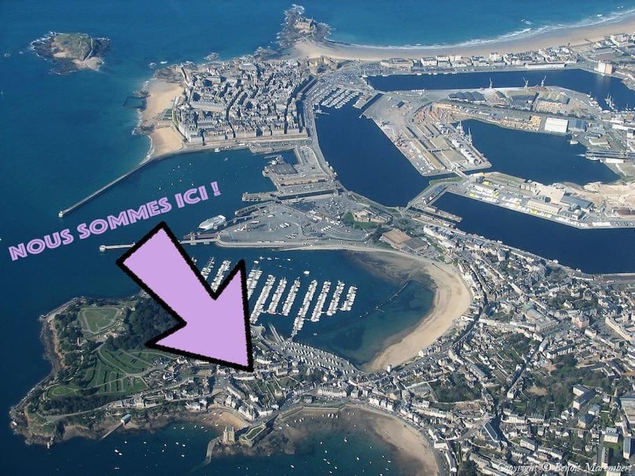 Appartement Aquaroom Rdc - Plage 50M - Rue Gratuite Saint-Malo Bagian luar foto
